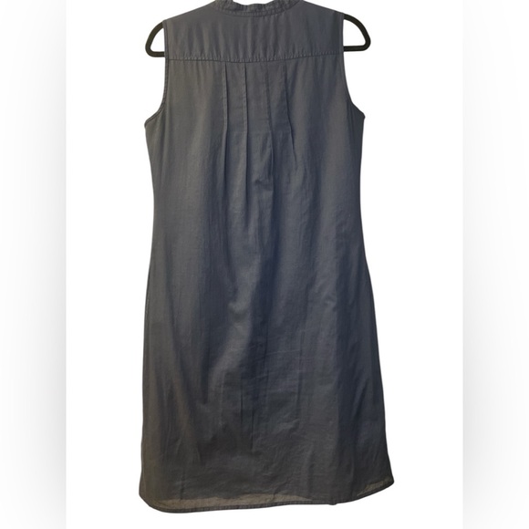 Lands End Navy Blue Sleeveless Lined Pintuck Pleats Dress - Size‎ 6 - Picture 4 of 7